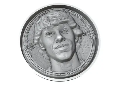 Joao Felix Footballer Medallion 3D print model