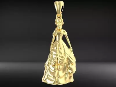 PRINCESS PENDANT 3D print model