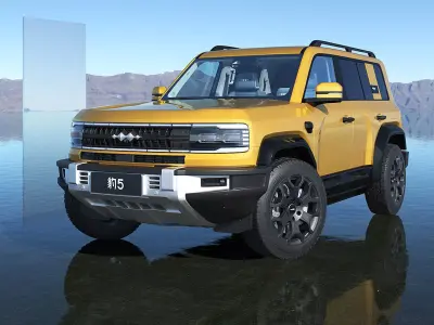 2025 BYD Denza B5 Formula Leopard 5 with interior 3D model