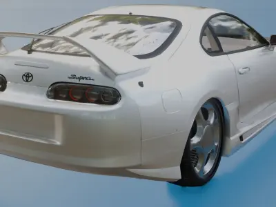 Toyota supra mk4 Low-poly 3D model