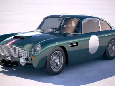 Aston Martin DB4 GT Continuation 2018 3D model