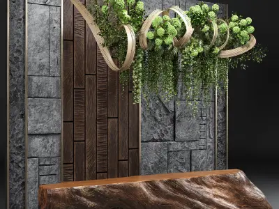 Reception with Natural elements  3D model