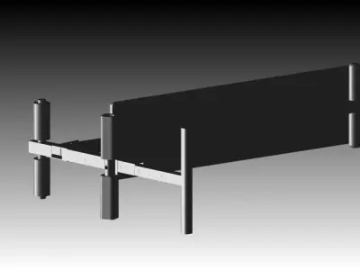 Sit up Bench Free 3D model