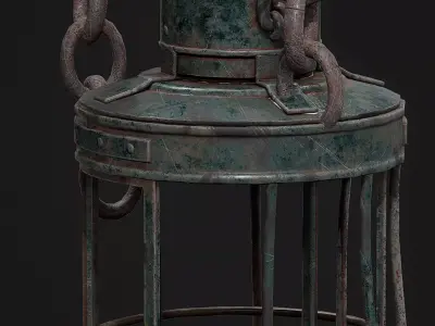 Lantern 3D Model Low-poly 3D model
