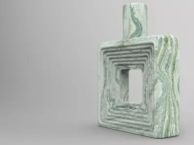 Quare Vase Low-poly 3D model
