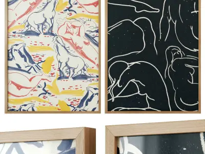 Gallery Wall 130 3D model