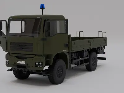 MAN TGA Bundeswehr Military Truck Pack 3D model