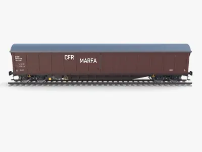 CFR Boxcar Rail Car v2 3D model