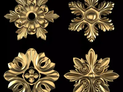 Ornament Element Pack 21 3D model