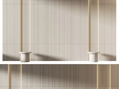 Decorative V51 Wall Panels 3D model