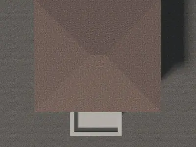 Building in retro style 3D model