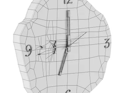 Asiriq clock Low-poly 3D model