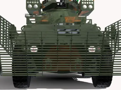 EE 9 CASCAVEL 6X6 ANTIAEREO Low-poly 3D model