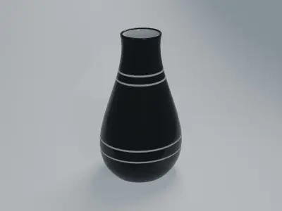 Set of Vases Free low-poly 3D model