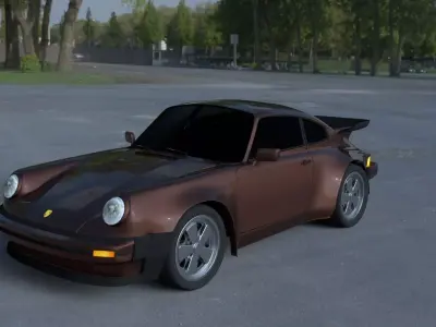 Porsche 911 930 HDRI 3D model