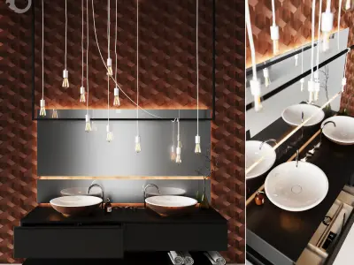 Bathroom set 3D model