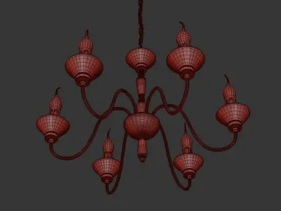 Chandelier Aprilia E 1 1 6 BW 3D model