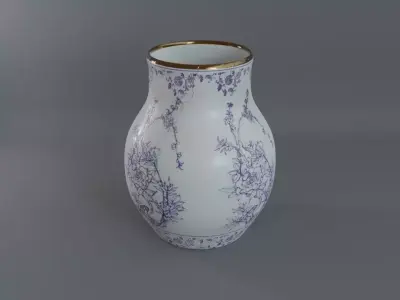 Chinese Jar A Low-poly 3D model