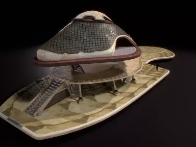 building 18 Low-poly 3D model