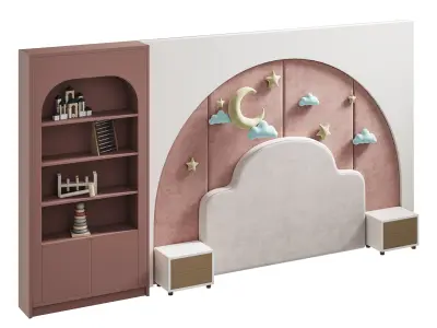 Kids wall panell 9 3D model