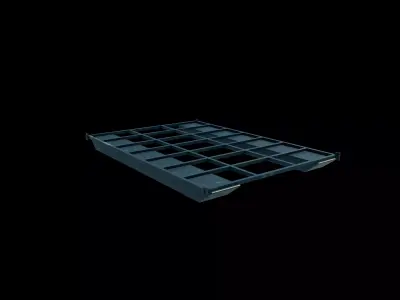 pontoon boat frame 3D model