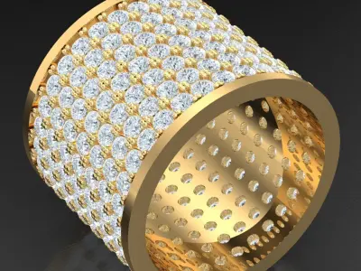 Luxury Men Rings Designs 4MR081 3D print model