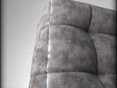 Chesterfield Ottoman Smoky Cube with Led Free 3D model