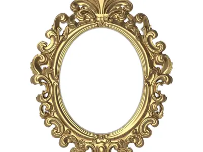 Carved Picture Frame 3D model