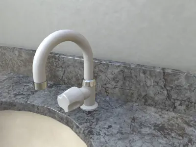 Marble Sink - Low Poly - Game Ready Low-poly 3D model