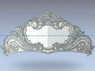 bed  design  furniture vintage decoration 3D model