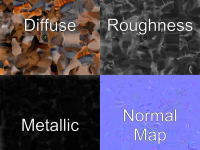 Stylized Parasaurolophus with Glowing Crests model pack Low-poly 3D model