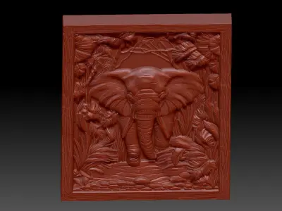 Elephant 3D print model