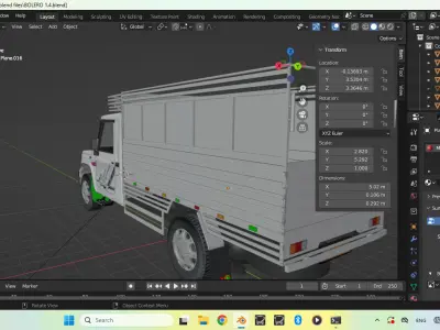Mahindra bolero Maxx pickup  Low-poly 3D model