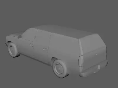 Chevrolet suburban Low-poly 3D model