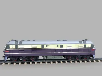 Dongfeng 11 Diesel Locomotive 3D model