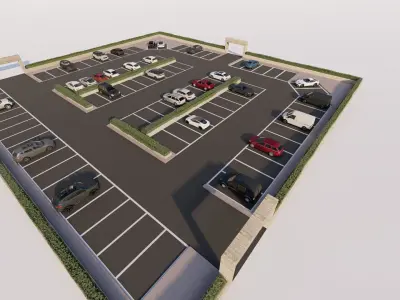 Parking-Parking Lot 3D model