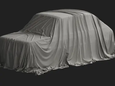 Retro Car Cover 04 3D model