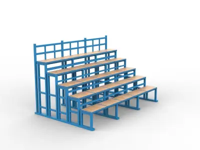 Bleacher 3D model