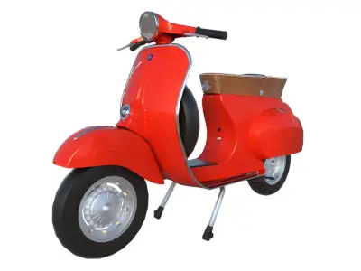 Vespa Primavera Piaggio retro classic vehicle 3D model