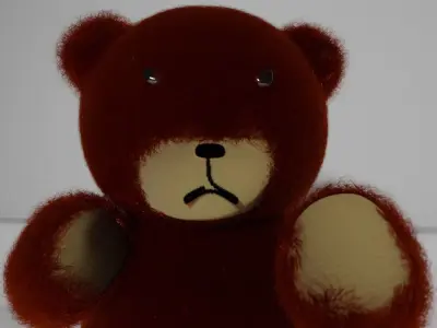Teddy bear Low-poly 3D model 2
