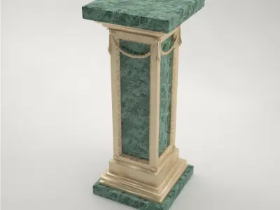 Pro - Pedestal Uffizi square column 3D model