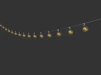 Garland Outdoor String Lights 3D model