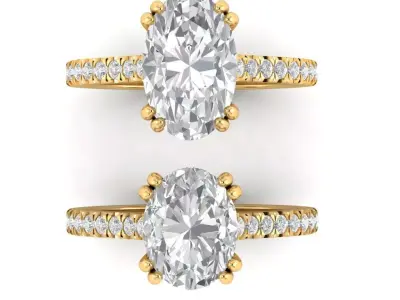 premium collection ring 002-JB-341 3D print model