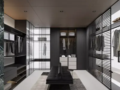 modern dressing room 3D model