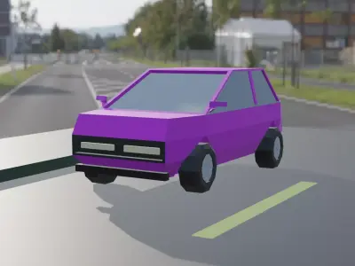 LOW POLY CAR - GAME READY 3D MODEL 3D model