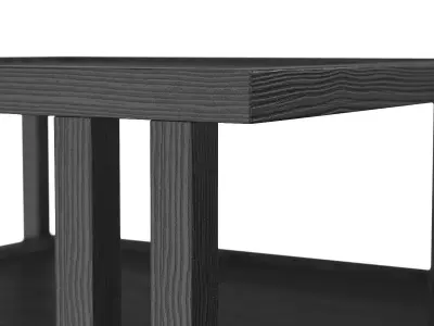 Charley Coffee Table Drifted Black 3D model