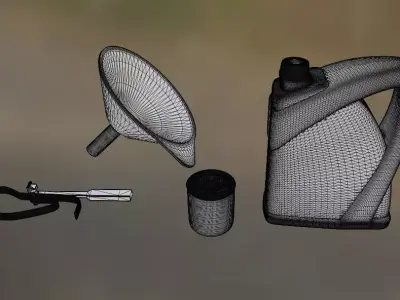 1 to 24 scale mechanic set 1 3D print model