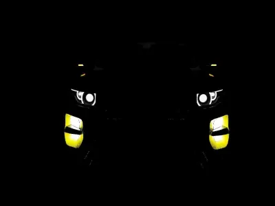 Yellow Range Rover Car  3D model