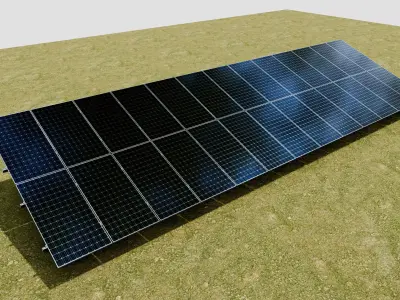 Solar Panel Steel Construction Type 22 3D model