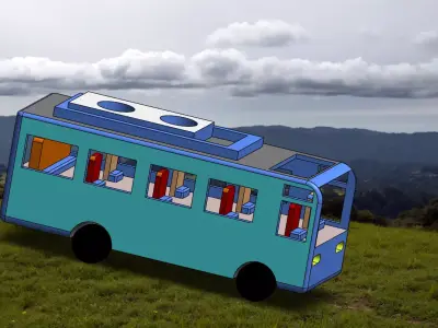 3D modelled BUS 3D model